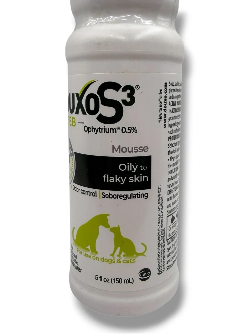Douxo S3 SEB Seboregulating Mousse 5oz Dog Cat Dandruff Oily Skin EXP: 9/28